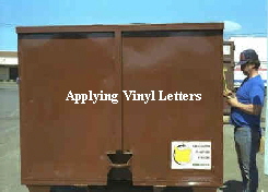 Applying Vinyl Letters