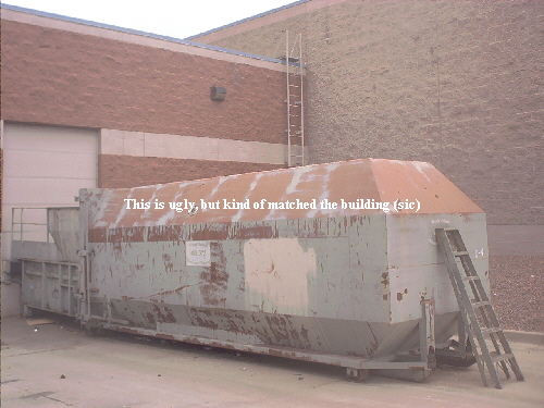 This is ugly, but kind of matched the building (sic)